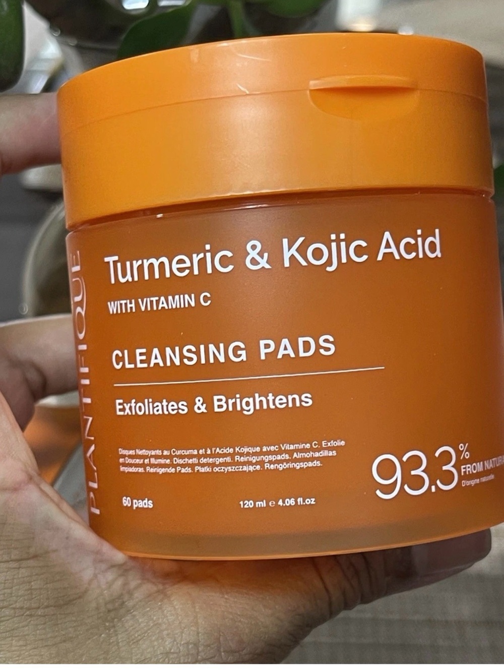 Turmeric & Kojic Acid Cleansing Pads - Orange Skincare Jar